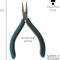 The Beadsmith Simply Modern Half Round/Half Flat Nose Pliers, with polished steel head, comfortable contoured grip handles and double-leaf springs, tool for jewelry making